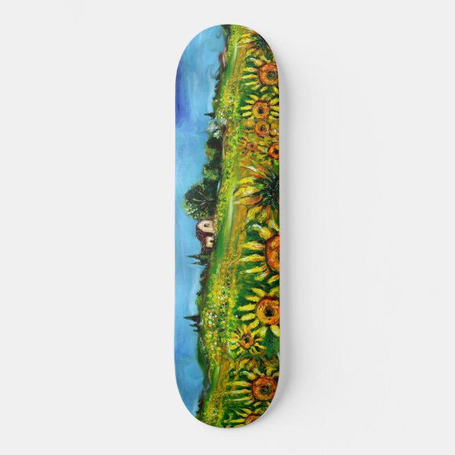 SKATEBOARD SOUFFLE ET CAMPAGNE EN TOSCANE, VERT (Recto)