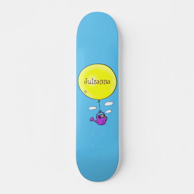 Skateboard Souris mignonne dans la canette d'arrosage avec de (Devant)