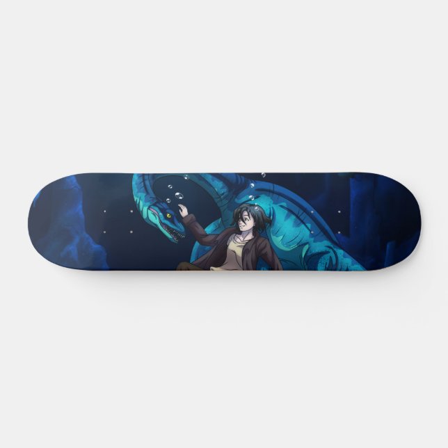 Skateboard Sous l'eau avec Plesiosaurus (Horz)