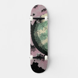 Skateboard Space Pixel Art.