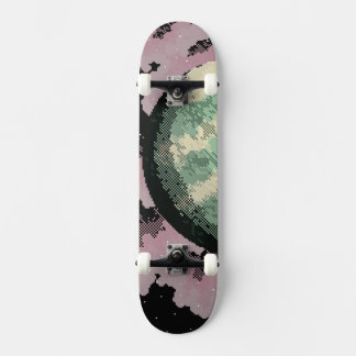 Skateboard Space Pixel Art.
