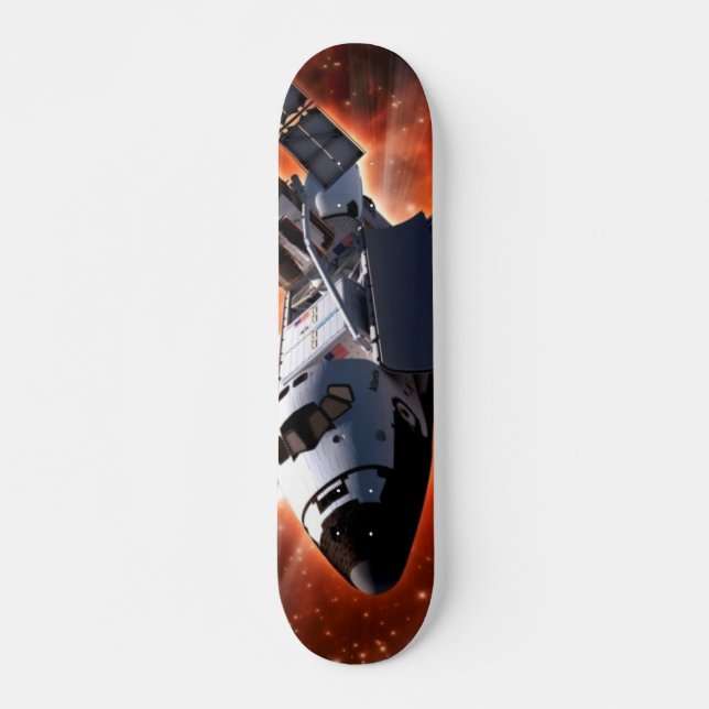 Skateboard Space Shuttle Atlantis Hubble Telescope Artwork (Devant)