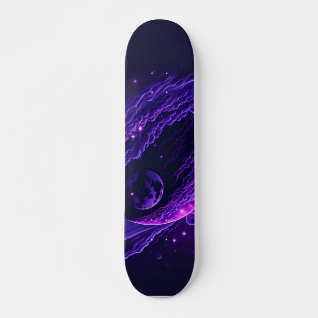 Skateboard Space Wall Art Unique Skater Cadeau (Devant)