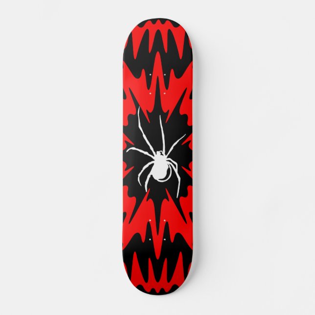 skateboard spider black and red (Recto)