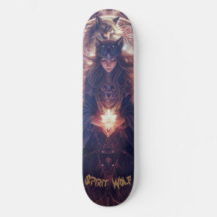 Skateboard Spirit Wolf
