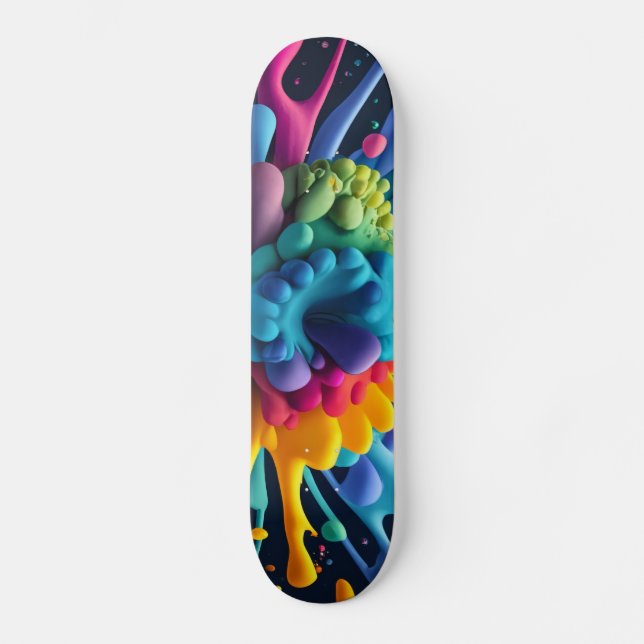 Skateboard Splash couleur (Recto)