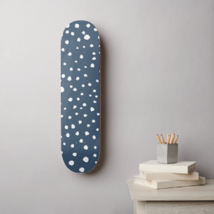 Skateboard Spots Dalmatiens Bleus Marine, Points Dalmatiens, 