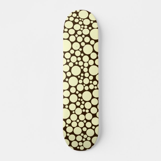 Skateboard Spotty - Crème sur Dark Brown (Devant)