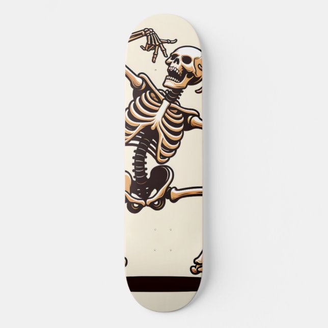 Skateboard Squelette de danse drôle (Recto)