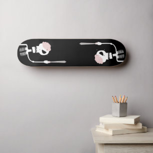 Skateboard Squelette d'Halloween avec épée