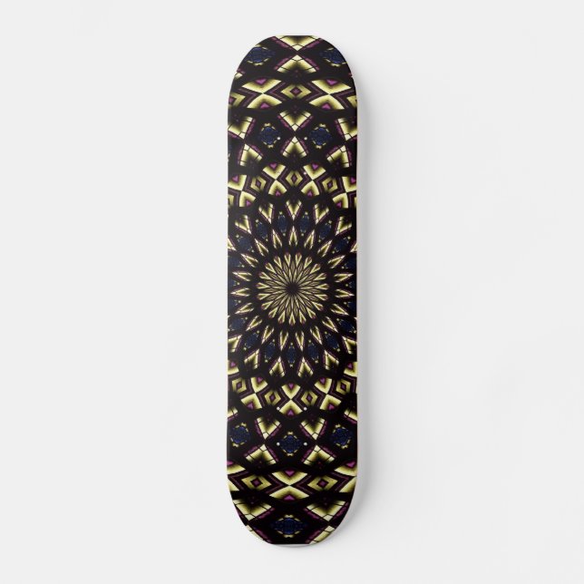 Skateboard Stained Glass Window Kaleidoscope 11 (Recto)