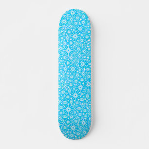 Skateboard Star Wheel Abstrait - Sky Blue en blanc