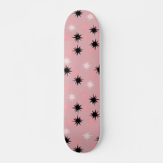 Skateboard Starbursts Rose Atomique Planche De Patinage (Devant)