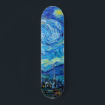 Skateboard Starry Nigh Van Gogh Peinture art dynamique<br><div class="desc">Starry Nigh Van Gogh Peinture vibrante skateboard d'art</div>