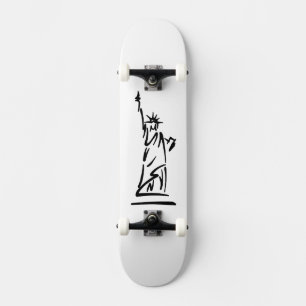 Skateboard Statue de la Liberté Bleue