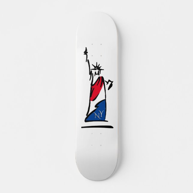 Skateboard Statue de la Liberté / Lady Liberty Stripes (Devant)