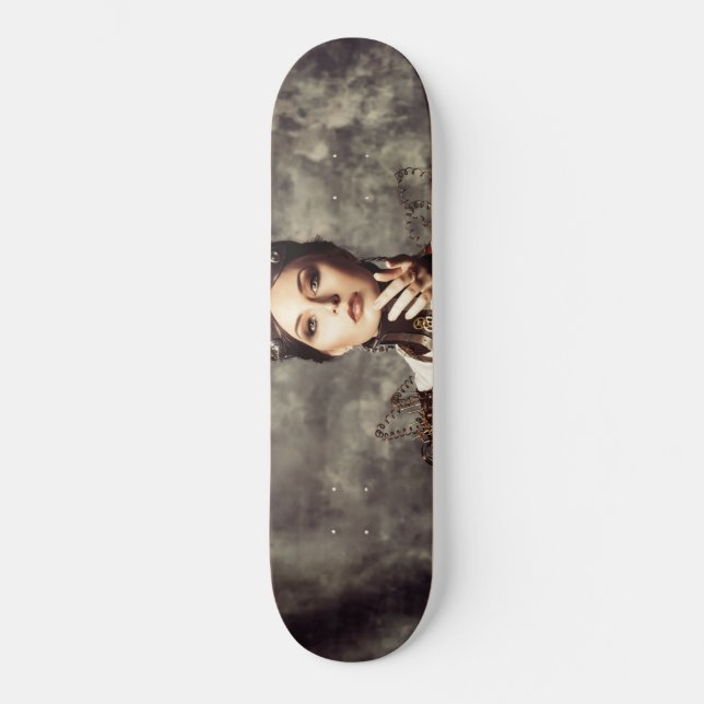 Skateboard - Steampunk Art Femmes (Recto)