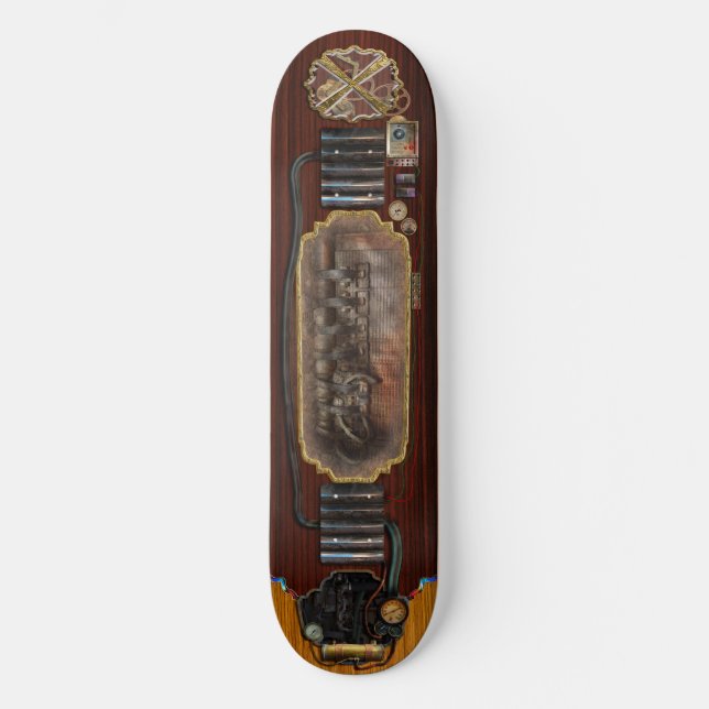Skateboard Steampunk - Motorisé (Recto)
