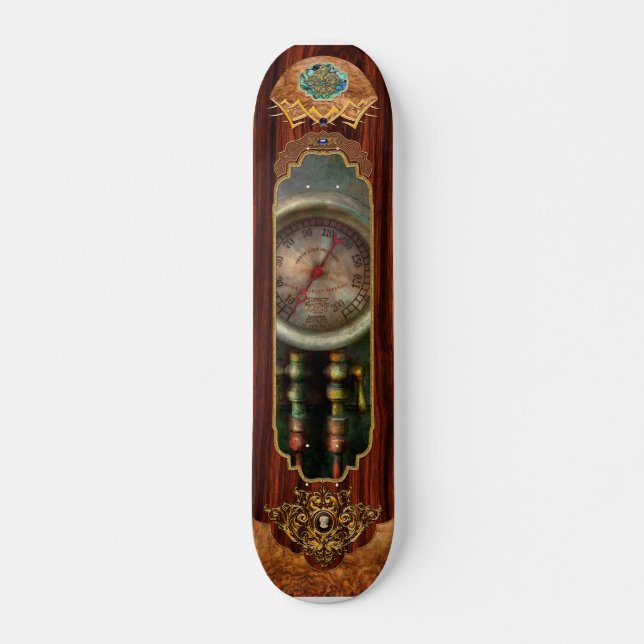 Skateboard Steampunk - Train - Pression du cylindre de frein (Devant)