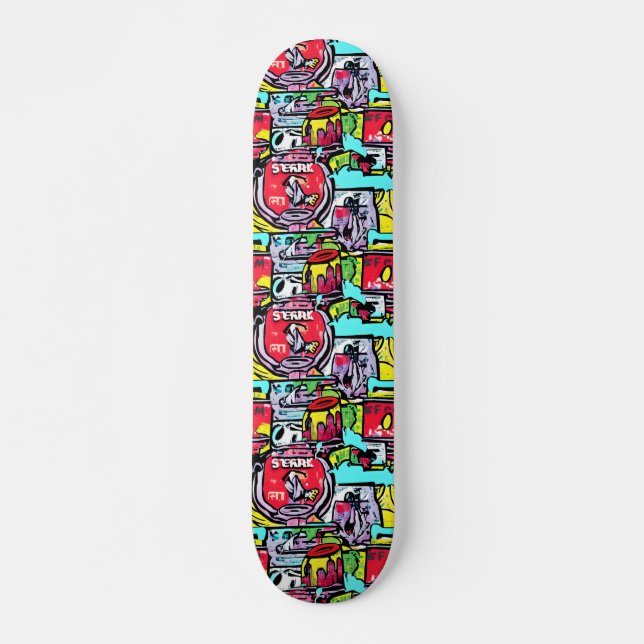 SKATEBOARD STREET POP ART (Devant)