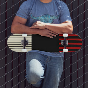 Skateboard Stripes Color Pop - Rouge & Crème