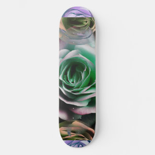 SKATEBOARD STYLE ARTISTIQUE DE FLEURS DE ROSES