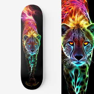 Skateboard Style Cool flamboyant au guépard
