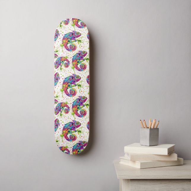 Skateboard Style d'aquarelle des teintures Chameleon (Art mural)