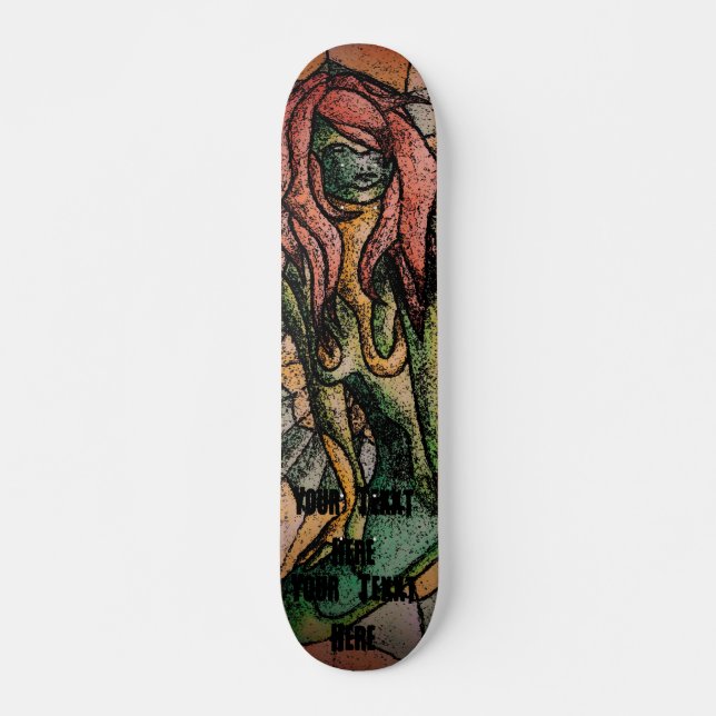 Skateboard style d'art urbain abstrait (Devant)