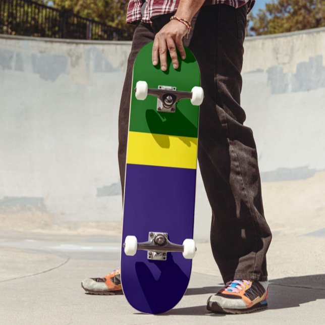 Skateboard Style de bloc couleur bleu vert (Créateur téléchargé)
