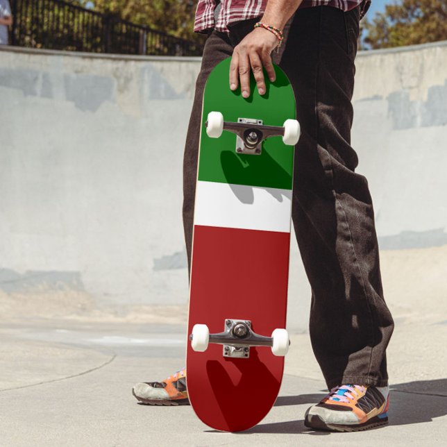 Skateboard Style de bloc de couleur rouge vert (Créateur téléchargé)