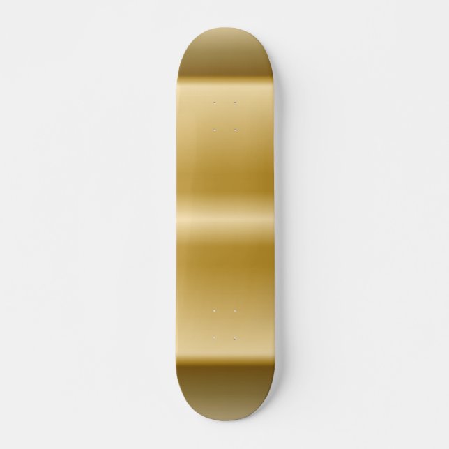 Skateboard Style de planche de surf retro personnalisé Gold S (Devant)