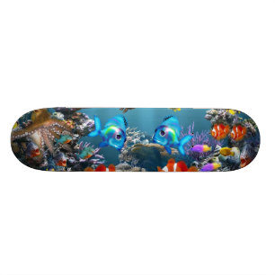 Skateboard Style de vie marine d'aquarium