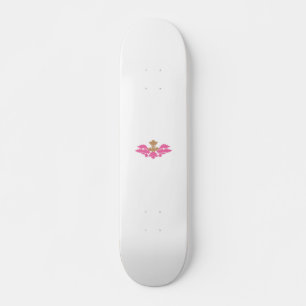 Skateboard Style Décor, Rose Chaud, Laiton Antique