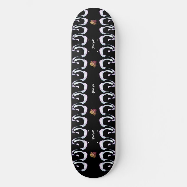 Skateboard Style Kanote Classique violet et fille de rue noir (Recto)