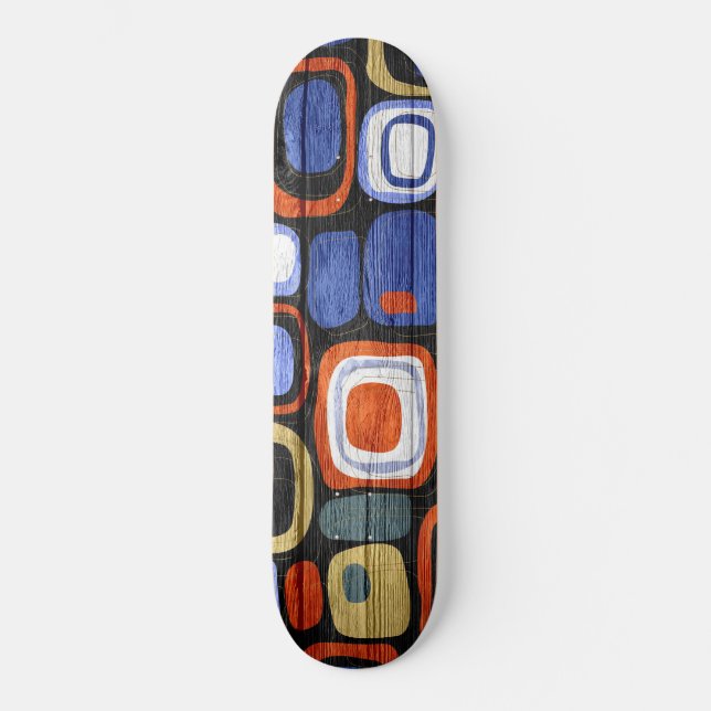 Skateboard Style moderne Abstrait Pastel Bois (Recto)