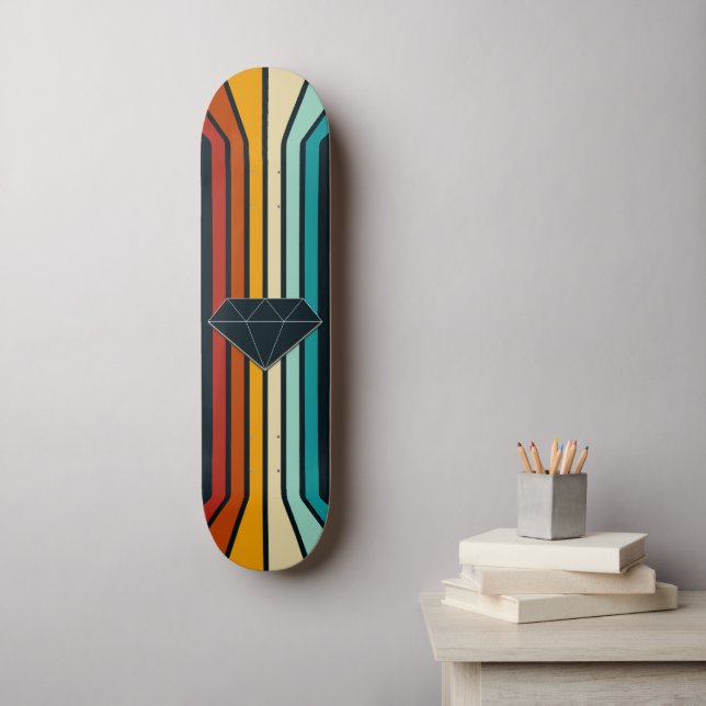Skateboard Style moderne Diamond Retro (Art mural)