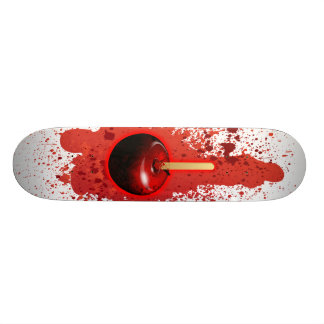 Skateboard Sucrerie Apple brillante rouge