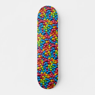 Skateboard Sucres, bonbons, arrière - plan de gomme à bulles