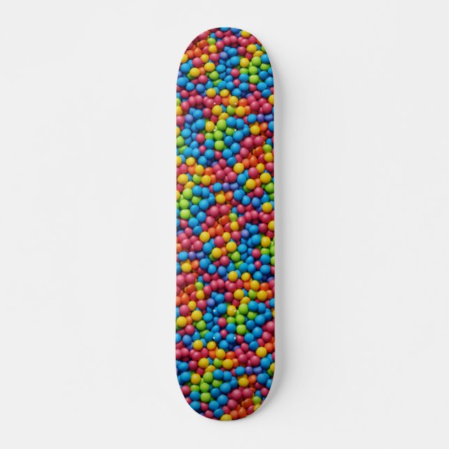 Skateboard Sucres, bonbons, arrière - plan de gomme à bulles (Devant)