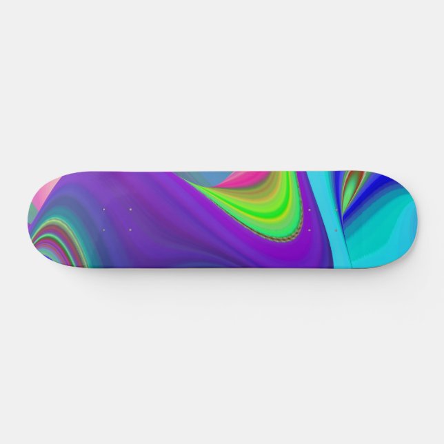 Skateboard Summerfeel, Rainbowart 3D Abstrait (Horz)