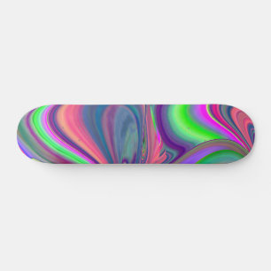 Skateboard Summerfeel, Rainbowart 3D Abstrait