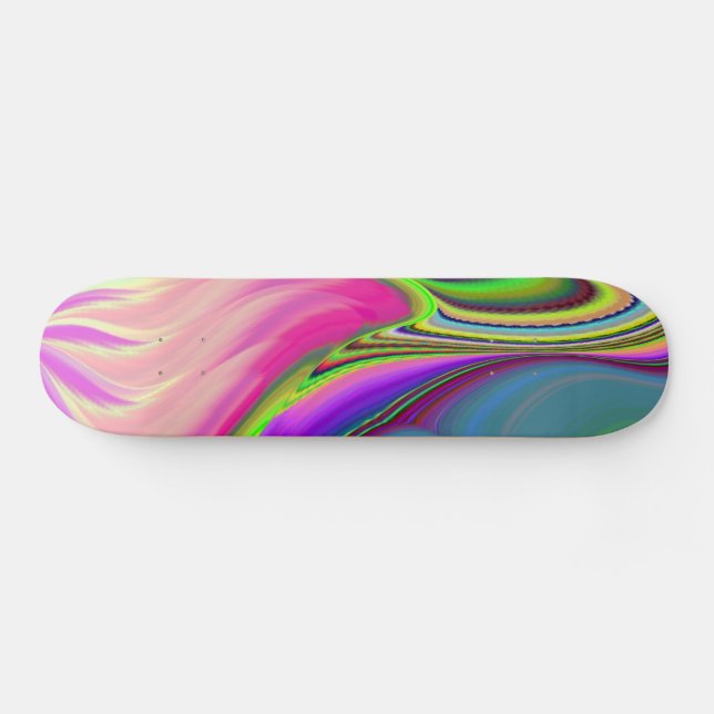 Skateboard Summerfeel, Rainbowart 3D Abstrait (Horz)