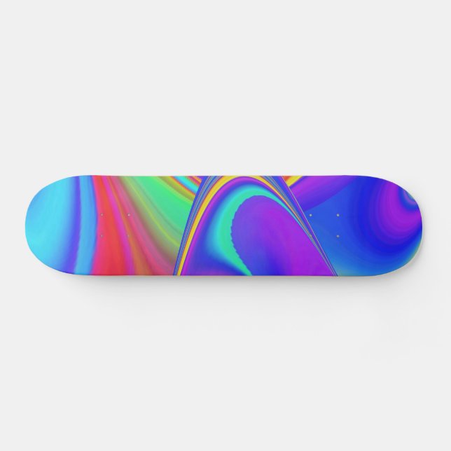 Skateboard Summerfeel, Rainbowart 3D Abstrait (Horz)