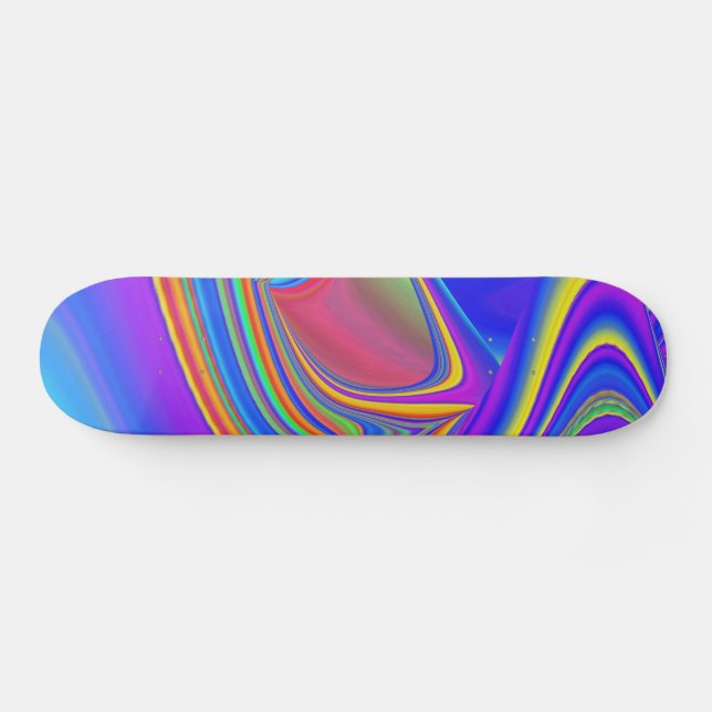 Skateboard Summerfeel, Rainbowart 3D Abstrait (Horz)