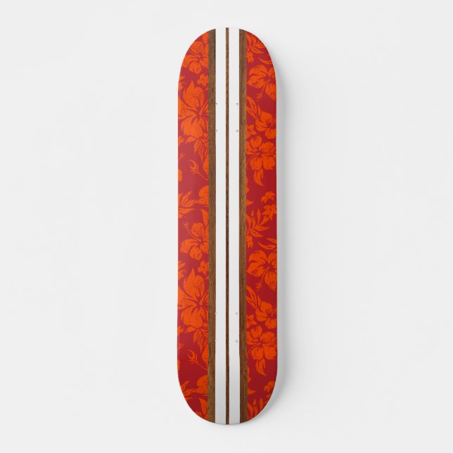 Skateboard Sunset Beach Surf Vintage Skate board (Devant)