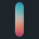 Skateboard Sunset Ombre Turquoise to rose<br><div class="desc">sombre turquoise à rose</div>