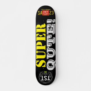 Skateboard SUPER QUTE JMT Skateboard, pont de 7 ¾ po