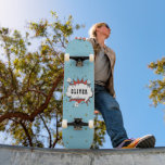 Skateboard Superhero Comic Speech Bubble Boy Name<br><div class="desc">Superhero Comic Speech Bubble Boy Name skateboard. Ajoutez votre nom.</div>