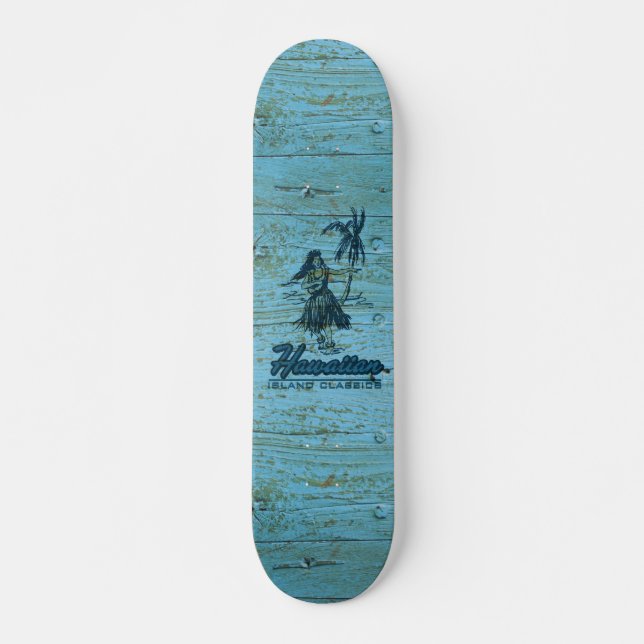 Skateboard Surf Shack Hawaiian Faux Wood (Devant)